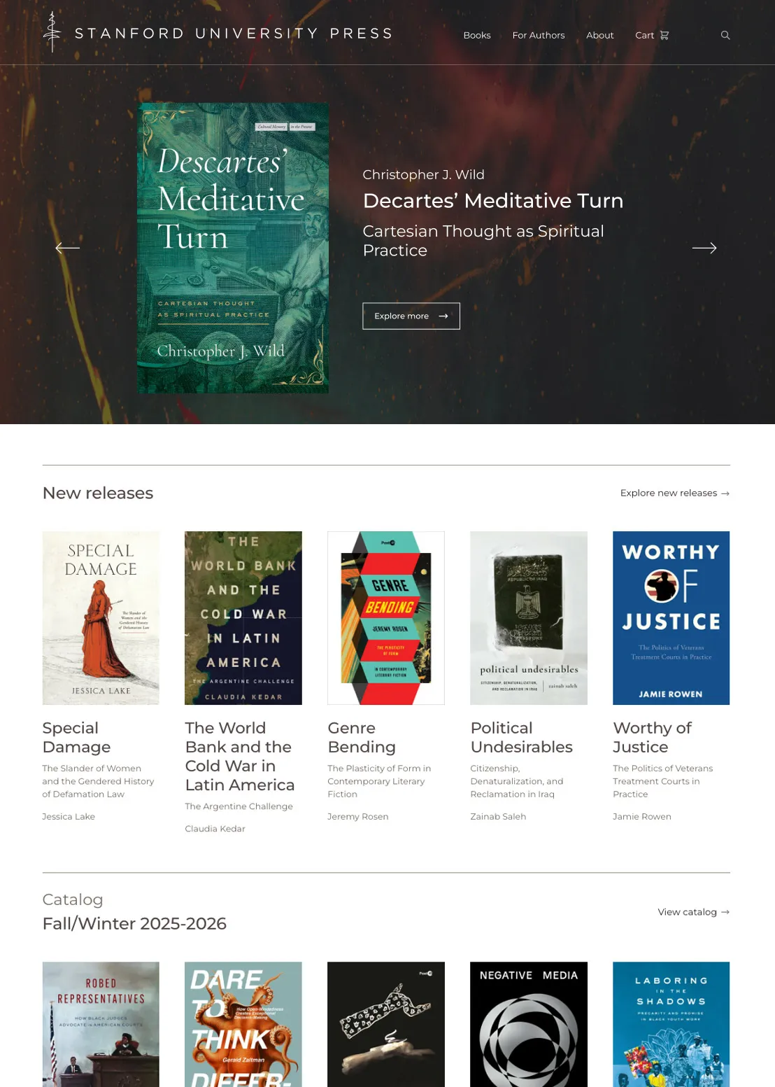 Stanford University Press website